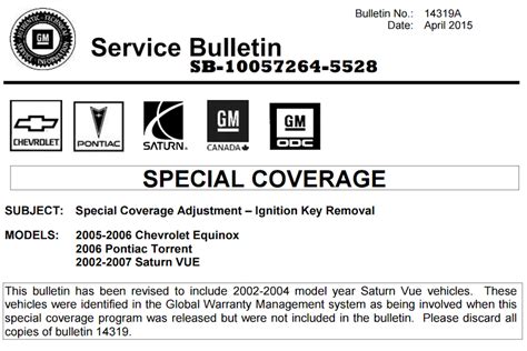 Service Bulletin Bulletin No.: 18